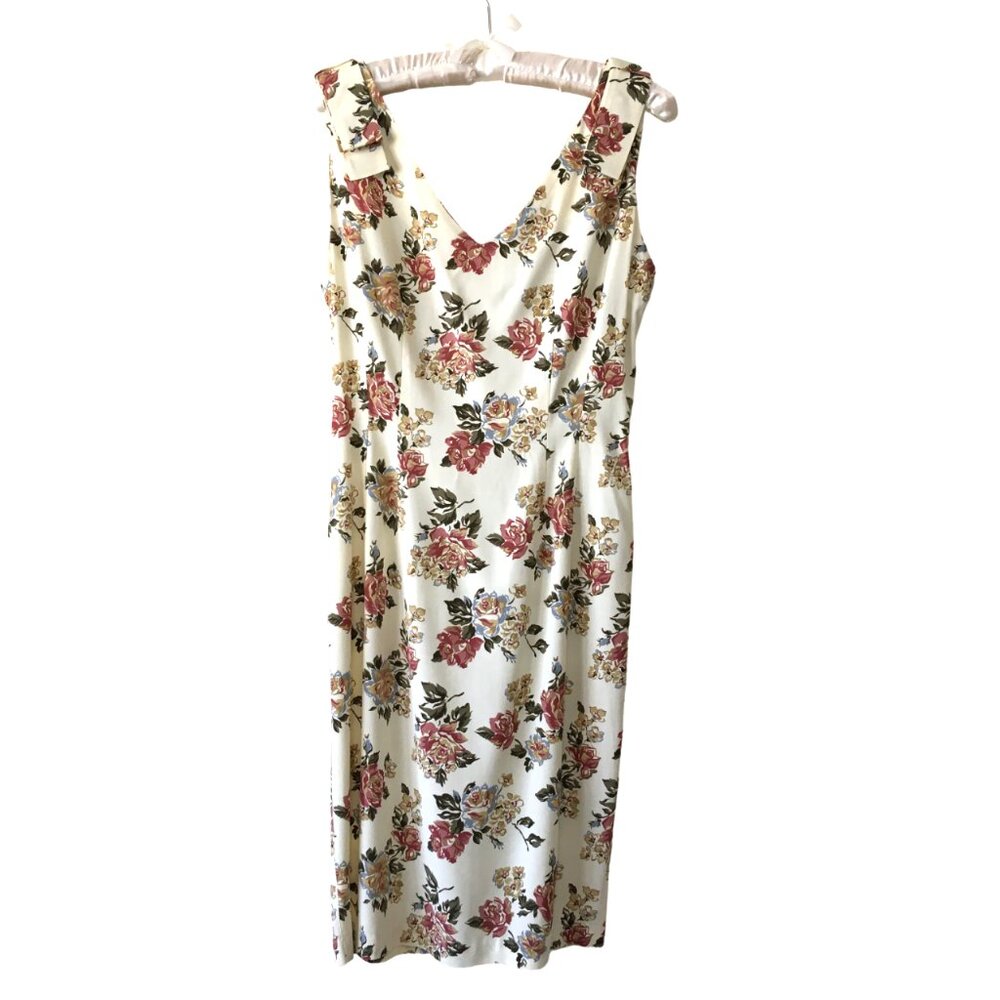 1990 Breakin Loose Dress Vintage Mauve Cocktail Sleeveless Floral Women’s Size 2